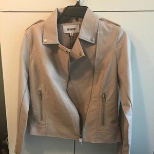 Blush Vegan Leather Moto Jacket